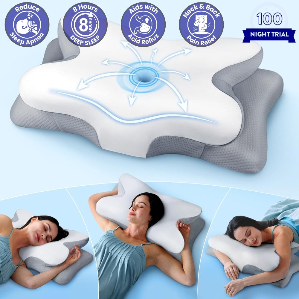 OrthoSleep Memory Foam Neck Pillow – Home Garden Trends