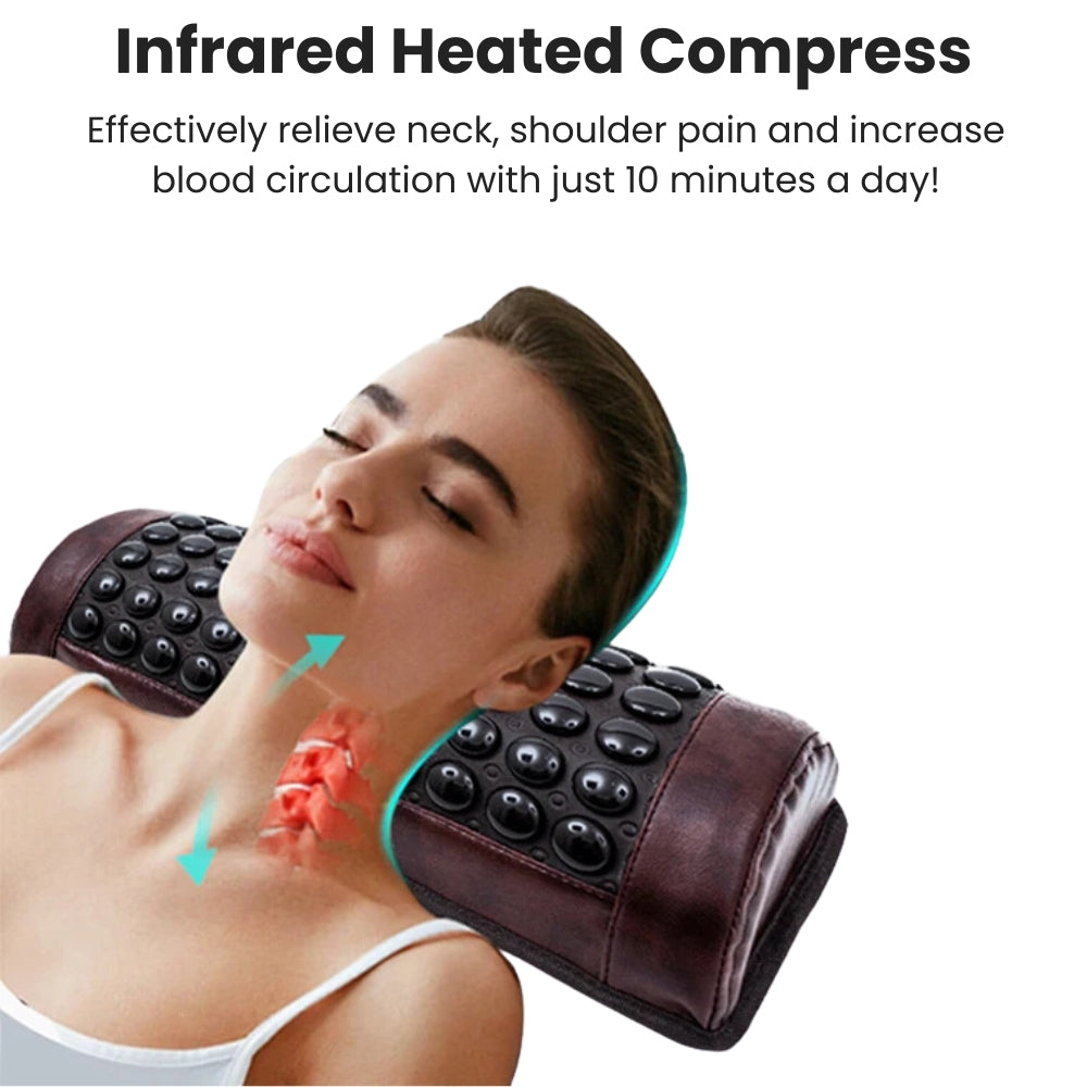 Almohada VitaCrystal de Jade y Turmalina Infrarroja para el Cuello