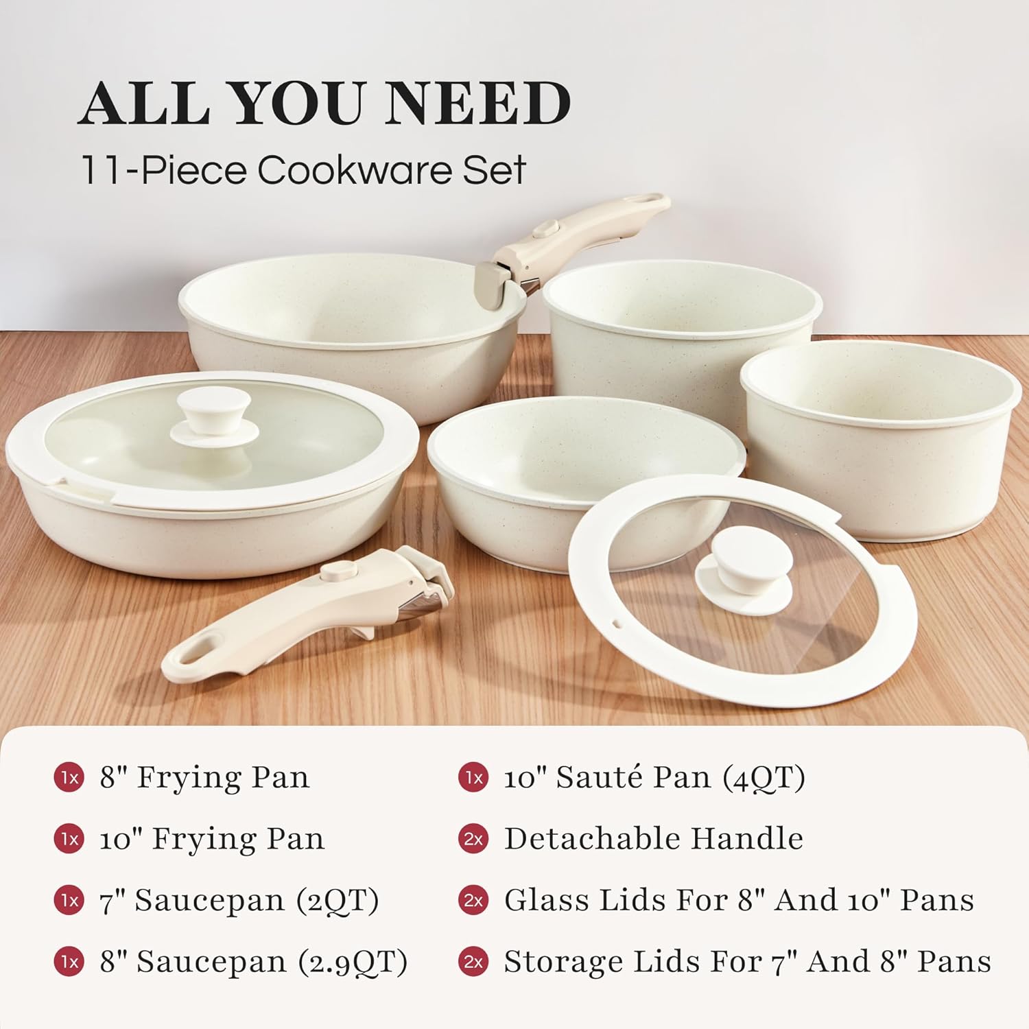 Set de utensilios de cocina de cerámica Célestique