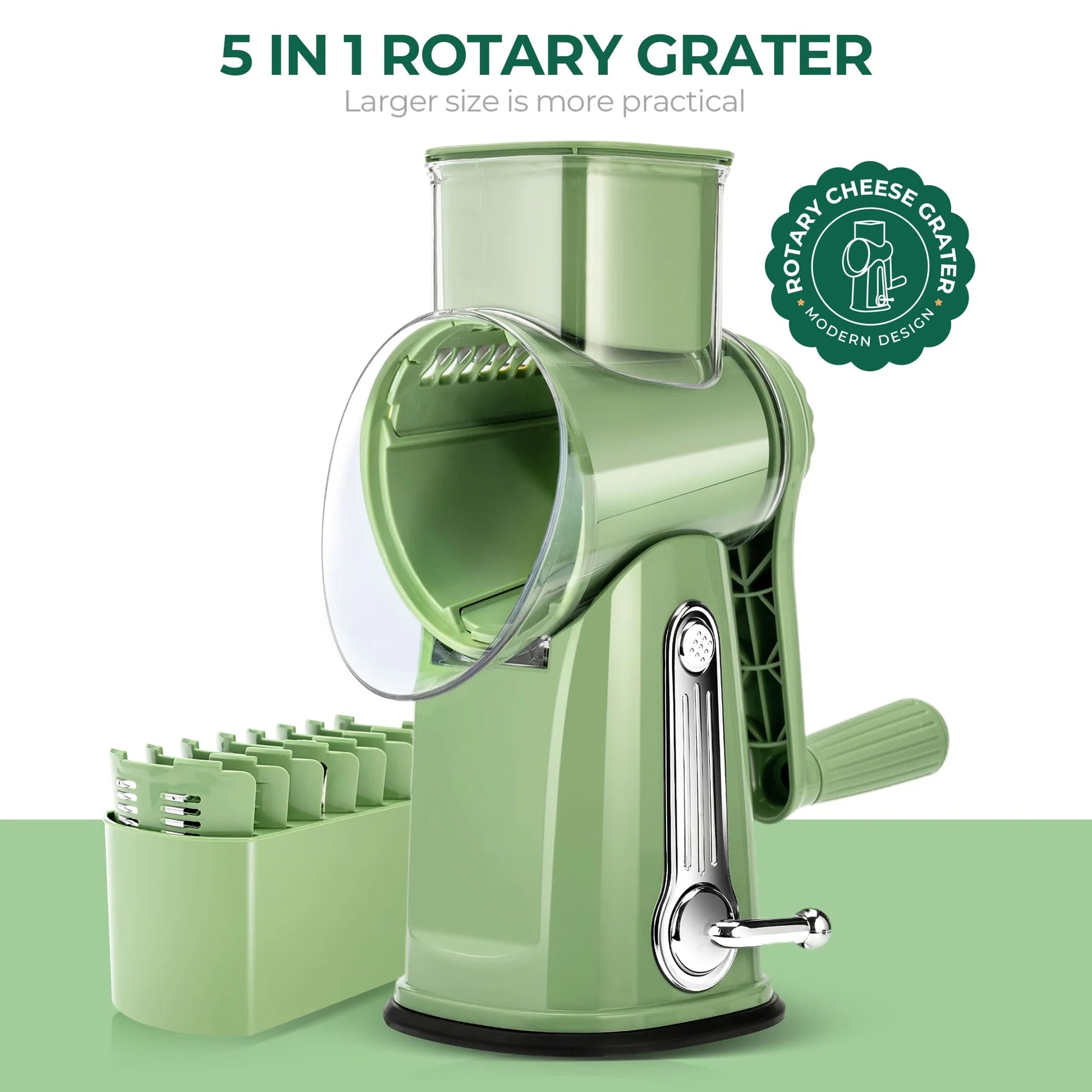 GrateMate™ - 5 in 1 Rotary Slicer