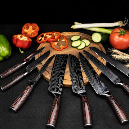 Juego de cuchillos de 8 piezas Master Chef japonés REYPO™