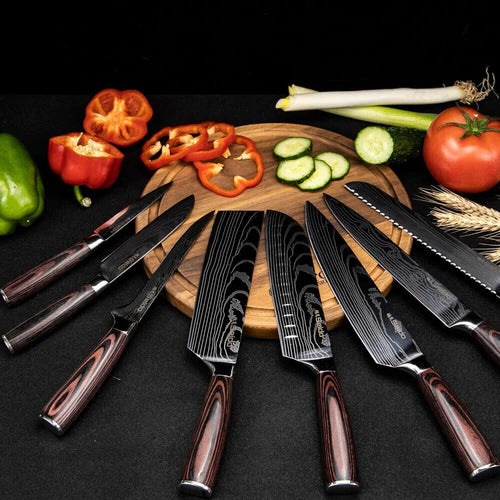 Juego de cuchillos de 8 piezas Master Chef japonés REYPO™
