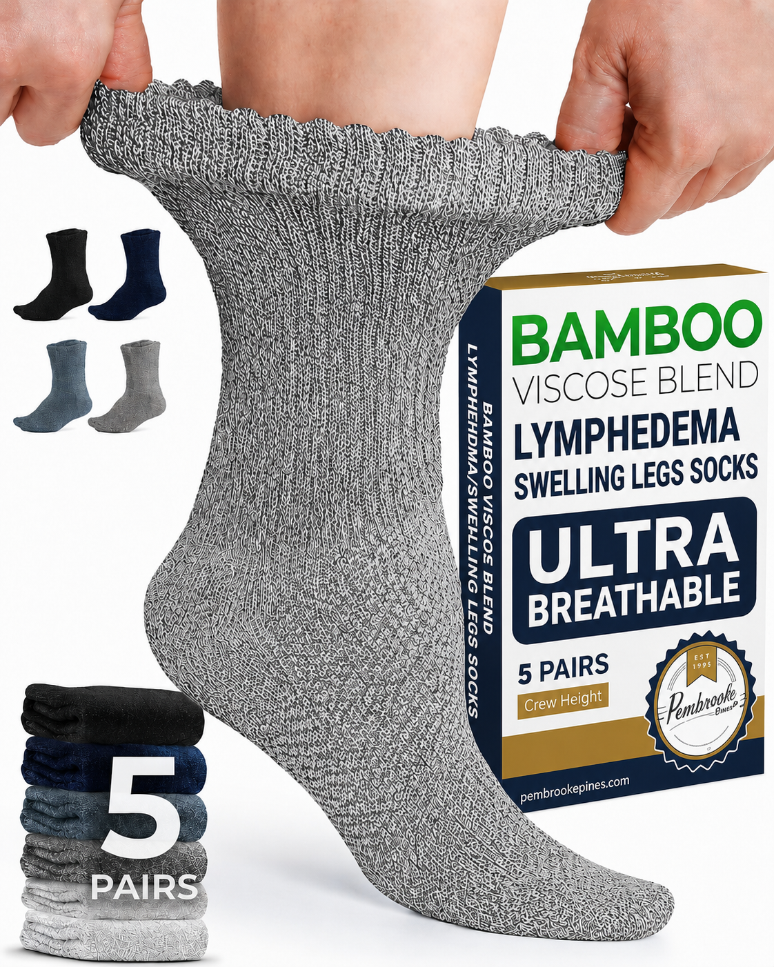 HappyFeet Bamboo Compression Socks