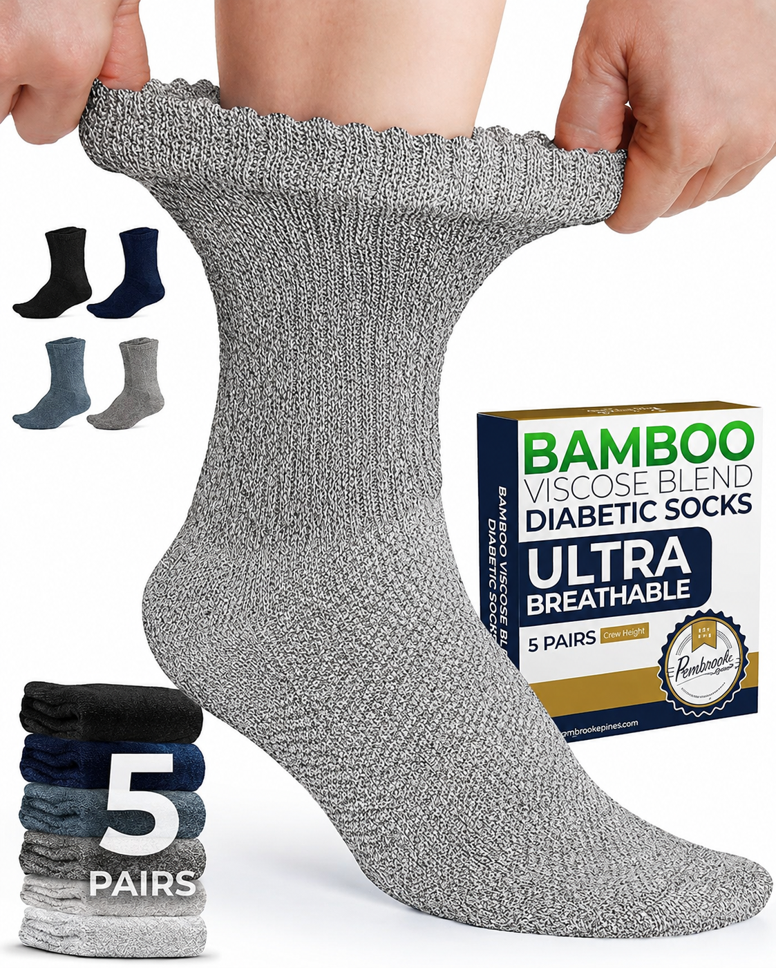 HappyFeet™ Bamboo Compression Socks