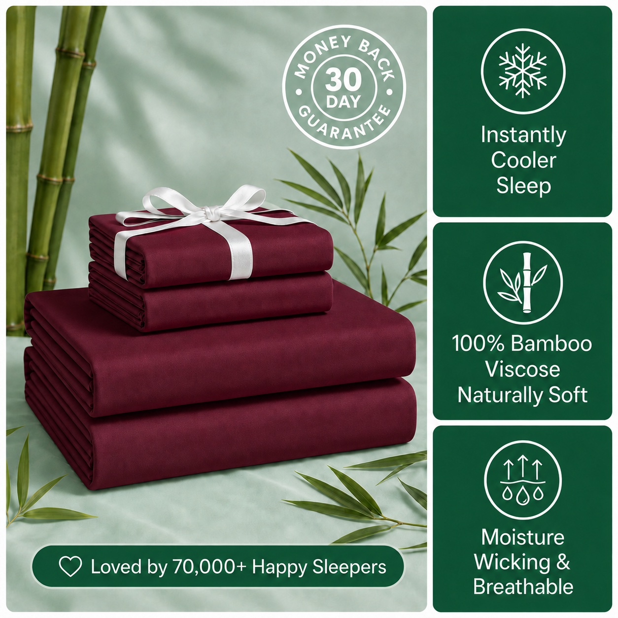 Royal Cooling Bamboo Sheet Set