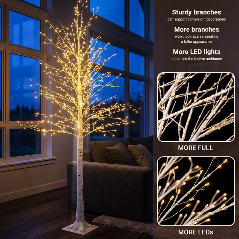 LumaTree Birch Tree 6FT with LED Lights - Image 6