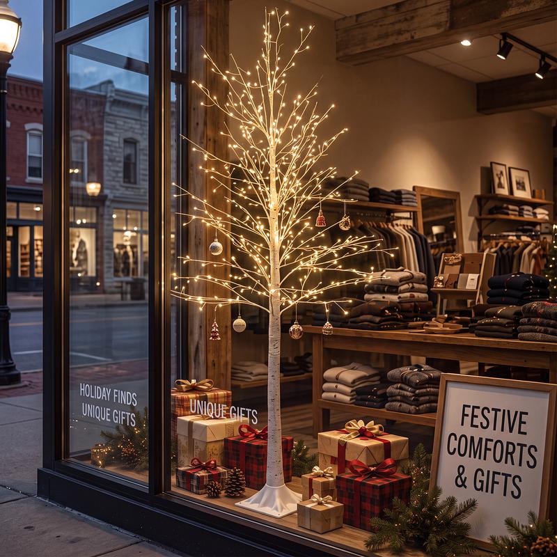 LumaTree Birch Tree 6FT with LED Lights - Image 9