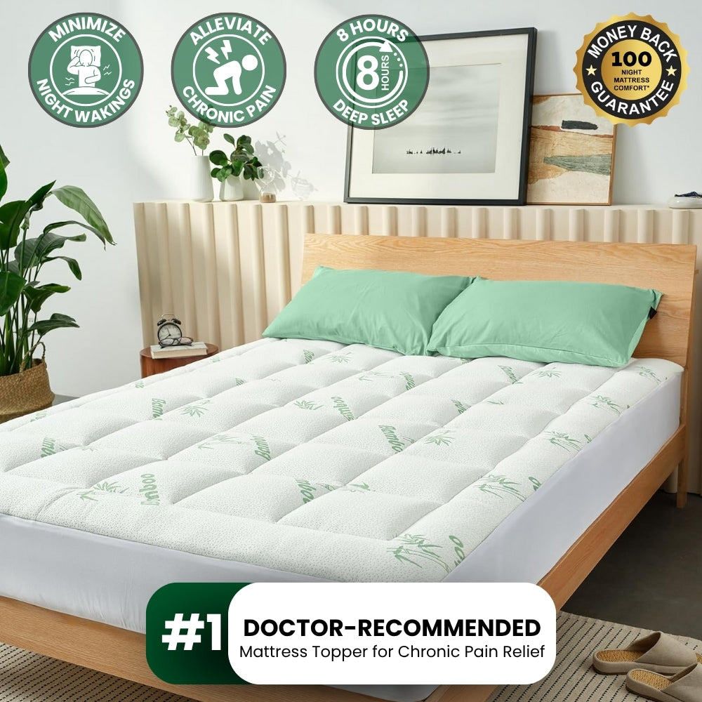 OrthoBed™ - Bamboo Mattress Topper - Sciatica