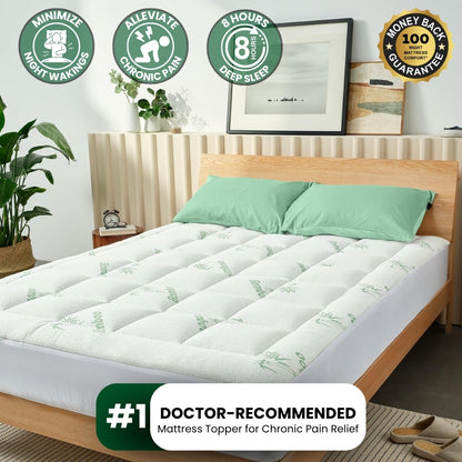 OrthoBed™ - Bamboo Mattress Topper - Sciatica