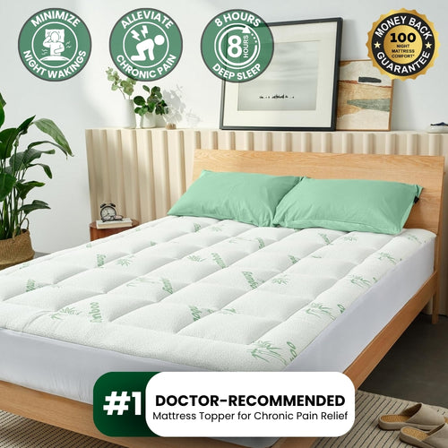 OrthoBed™ - Bamboo Mattress Topper - Sciatica