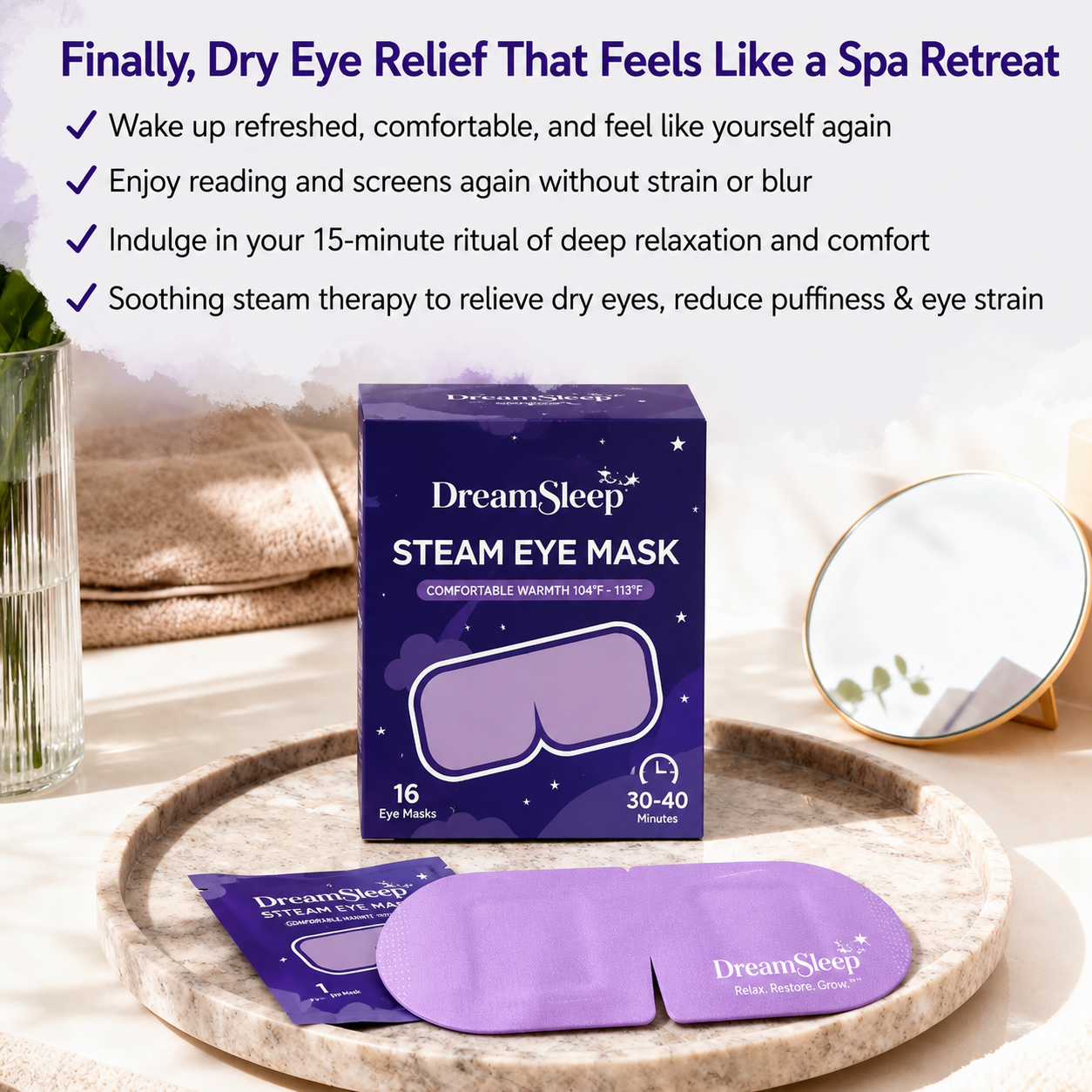 Antifaz de vapor DreamSleep