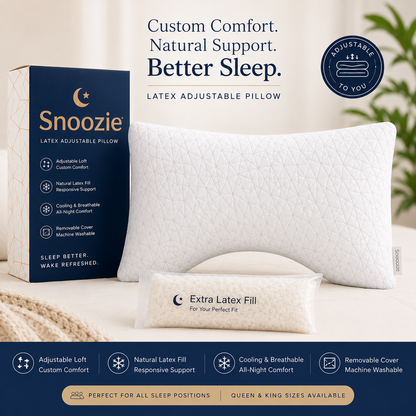 Snoozie Adjustable Pillow - Hero