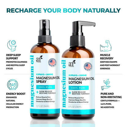 Pulverizador y loción de aceite de magnesio NeuroCalm