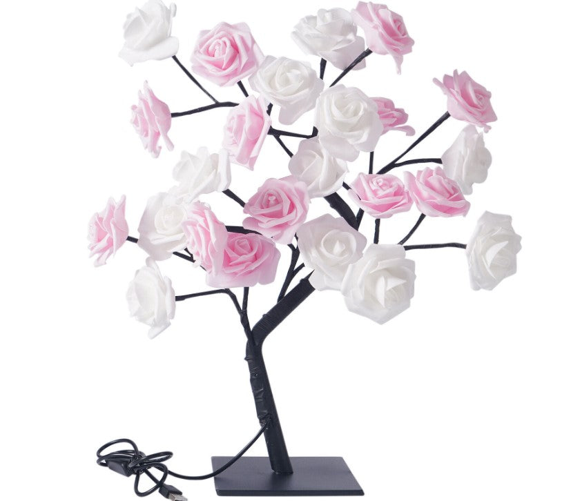 Rose Flower Fairy Tree USB LED