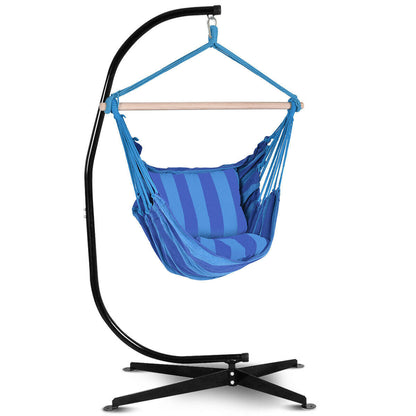Silla de cuerda de hamaca de lujo para patio de porche al aire libre