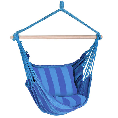 Silla de cuerda de hamaca de lujo para patio de porche al aire libre