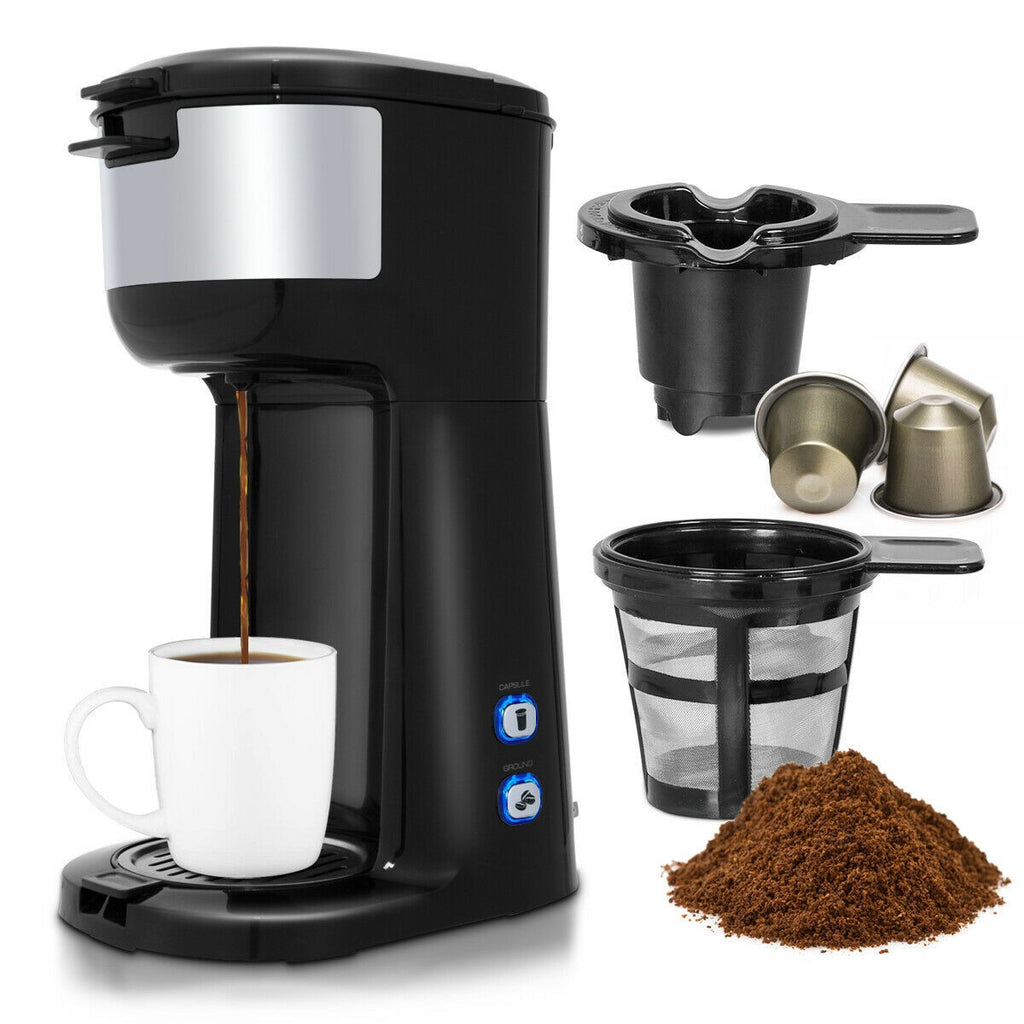 Portable Coffee Maker for Ground Coffee and Coffee Capsule