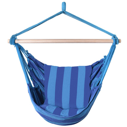 Silla de cuerda de hamaca de lujo para patio de porche al aire libre