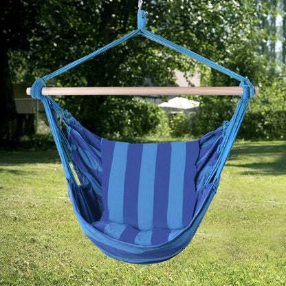 Silla de cuerda de hamaca de lujo para patio de porche al aire libre