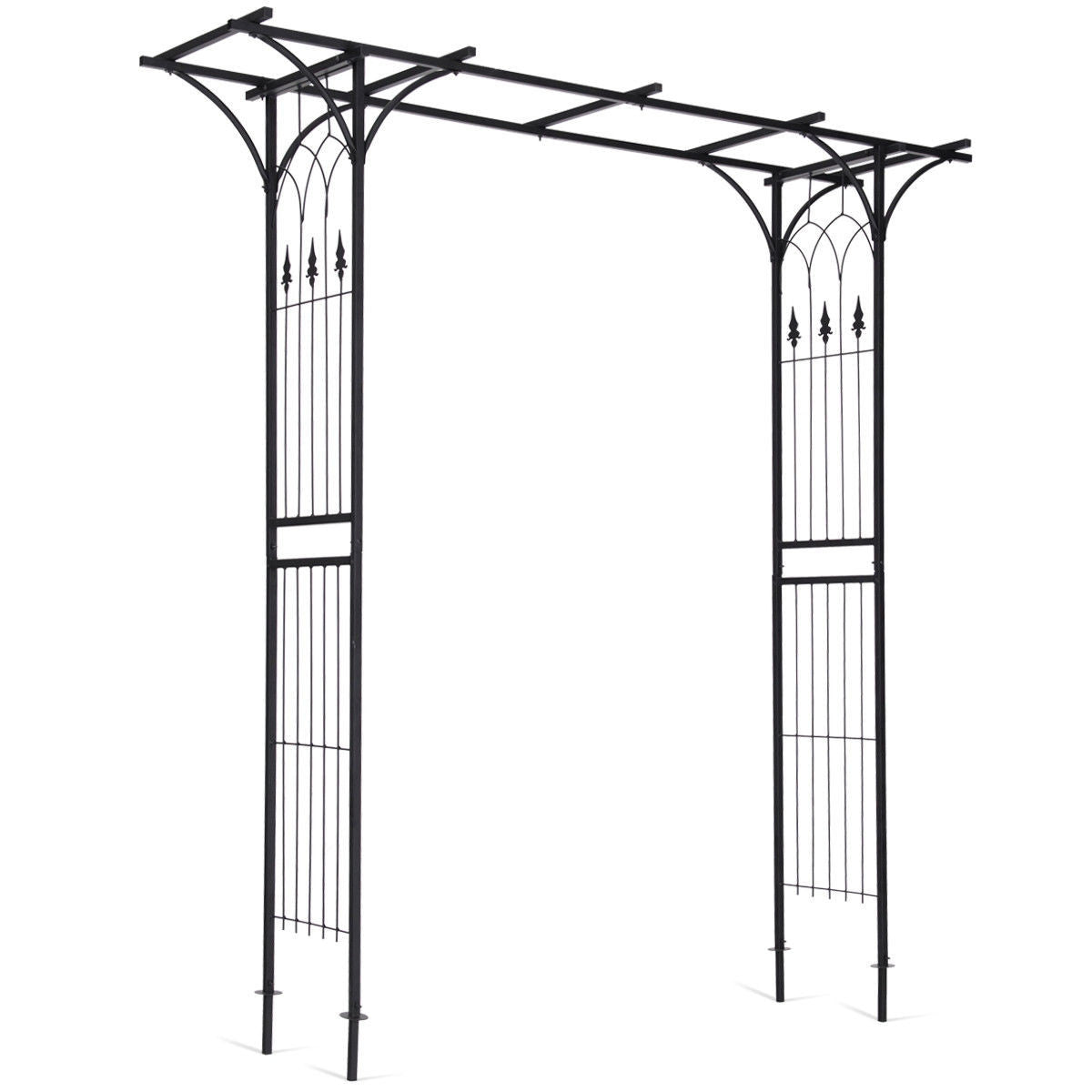 Pérgola Arco Jardín Boda Rosa Arco