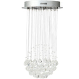 Lámpara de araña de cristal moderna con bolas de cristal