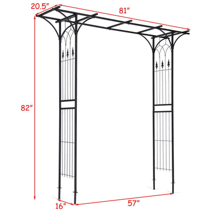 Pérgola Arco Jardín Boda Rosa Arco