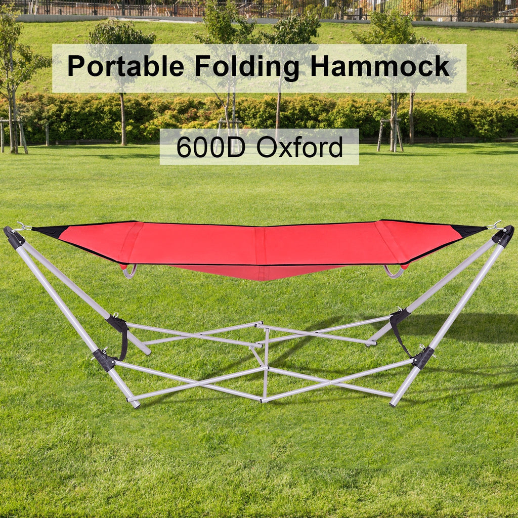 Portable Folding Steel Frame Hammock with Bag