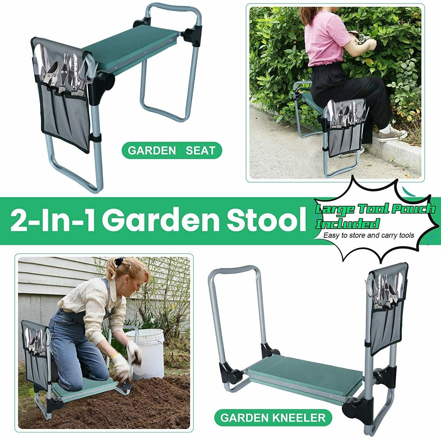 Rodilla y asiento de jardín multifuncional premium (edición limitada) 