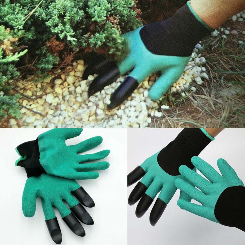 Guantes de jardín universales con garras para cavar
