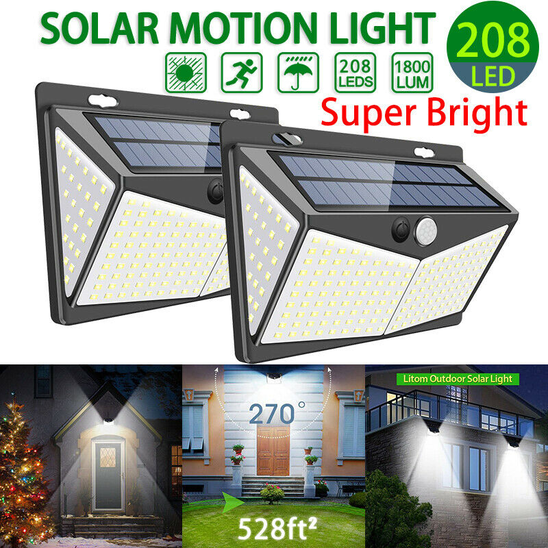 Luz con sensor de movimiento ultrasolar 
