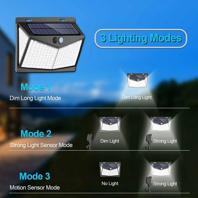 Luz con sensor de movimiento ultrasolar 