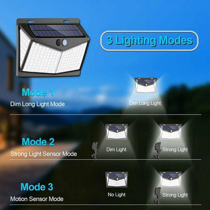 Luz con sensor de movimiento ultrasolar 