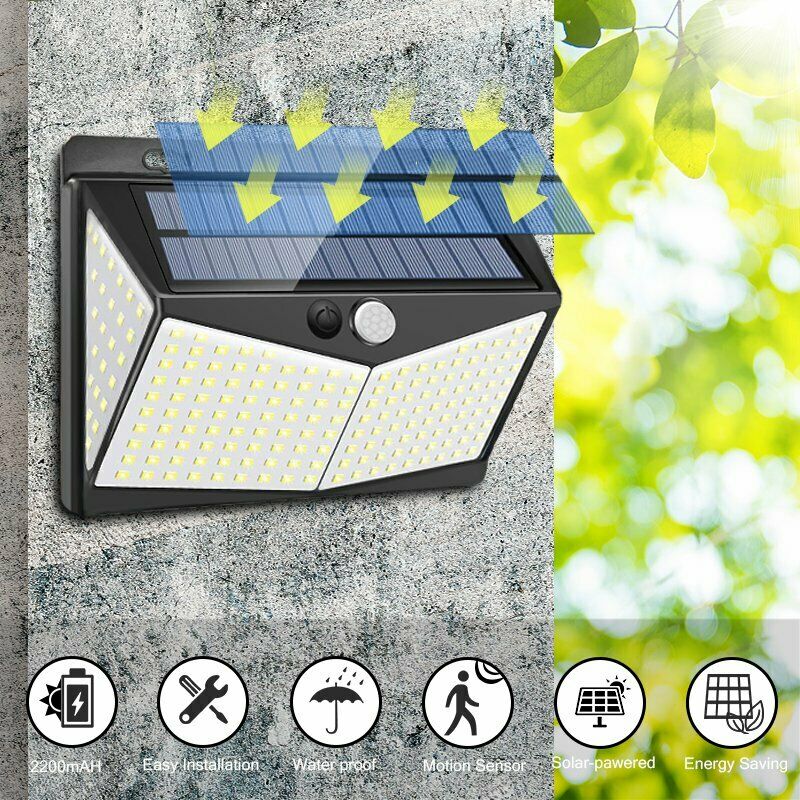 Luz con sensor de movimiento ultrasolar 