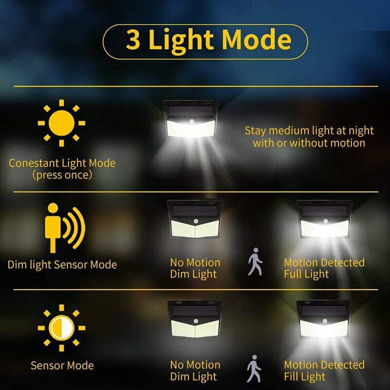 Luz con sensor de movimiento ultrasolar 