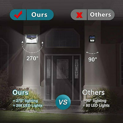 Luz con sensor de movimiento ultrasolar 