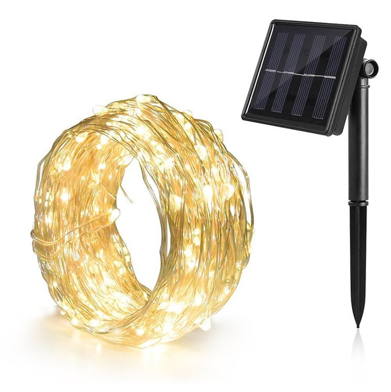 Luces solares de hadas y luciérnagas
